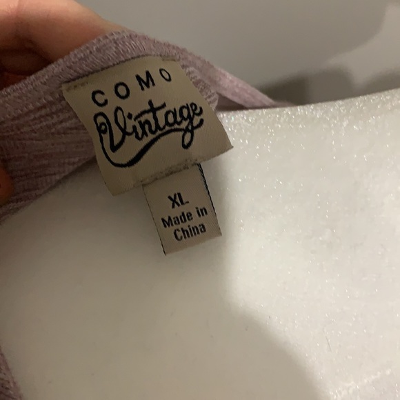 Light purple knit 3/4 sleeve top - Picture 4 of 4